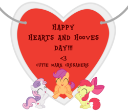 Size: 5000x4384 | Tagged: safe, artist:pilot231, apple bloom, scootaloo, sweetie belle, g4, absurd resolution, cutie mark, cutie mark crusaders, heart, hearts and hooves day, open mouth, the cmc's cutie marks, valentine's day