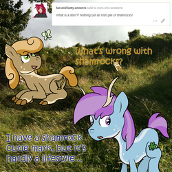Size: 3000x3000 | Tagged: safe, artist:bigmackintosh, oc, oc only, oc:dearg o' dheas, oc:norn eire, deer, high res, ireland, nation ponies, northern ireland, ponified, real life background