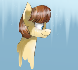 Size: 682x610 | Tagged: safe, artist:amber flicker, oc, oc only, oc:penpoint, crying, portrait, solo