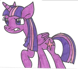 Size: 651x578 | Tagged: safe, artist:cmara, twilight sparkle, alicorn, pony, g4, female, mare, solo, traditional art, twilight sparkle (alicorn)