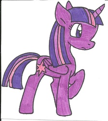 Size: 546x612 | Tagged: safe, artist:cmara, twilight sparkle, alicorn, pony, g4, female, mare, solo, traditional art, twilight sparkle (alicorn)