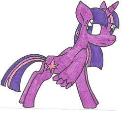 Size: 717x656 | Tagged: safe, artist:cmara, twilight sparkle, alicorn, pony, g4, female, mare, solo, traditional art, twilight sparkle (alicorn)