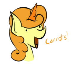 Size: 705x631 | Tagged: safe, artist:marsminer, carrot top, golden harvest, g4, female, solo, that pony sure does love carrots