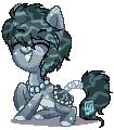 Size: 105x120 | Tagged: safe, artist:spacechickennerd, oc, oc only, original species, pond pony, animated, bounce animation, picture for breezies, solo