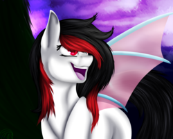 Size: 4000x3200 | Tagged: safe, artist:immagoddampony, oc, oc only, bat pony, pony, palindrome get, solo