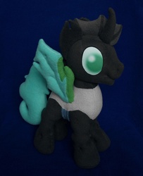 Size: 1889x2321 | Tagged: safe, artist:adamar44, oc, oc only, oc:poison leaf, changeling, commission, irl, photo, plushie, solo