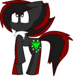 Size: 558x573 | Tagged: safe, artist:shanics, pony, male, ponified, shadow the hedgehog, simple background, solo, sonic the hedgehog, sonic the hedgehog (series), transparent background