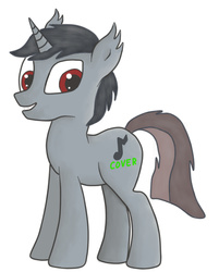 Size: 531x659 | Tagged: safe, artist:nicki93, oc, oc only, oc:nick melver, pony, unicorn, vampire, looking at you, solo