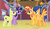 Size: 1024x586 | Tagged: safe, artist:3d4d, comet tail, flash sentry, sunset shimmer, twilight sparkle, alicorn, pony, g4, alicornified, counterparts, female, flash sentry's counterparts, hearts and hooves day, male, race swap, shimmercorn, ship:cometlight, ship:flashimmer, shipping, straight, twilight sparkle (alicorn), twilight's counterparts