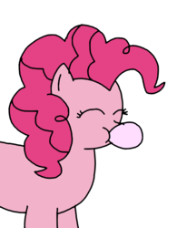 Size: 1001x1281 | Tagged: safe, artist:ultra-shounen-kai-z, pinkie pie, g4, bubblegum, female, food, solo