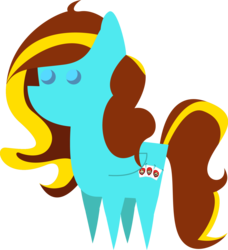 Size: 1704x1867 | Tagged: dead source, safe, artist:airblock, oc, oc only, oc:ilovekimpossiblealot, pointy ponies, solo