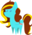 Size: 1704x1867 | Tagged: dead source, safe, artist:airblock, oc, oc only, oc:ilovekimpossiblealot, pointy ponies, solo