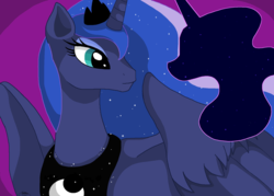 Size: 1862x1334 | Tagged: safe, artist:luna-shores, princess luna, tantabus, g4