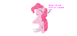 Size: 940x440 | Tagged: safe, artist:ultra-shounen-kai-z, pinkie pie, g4, my little pony: the movie, 3d, female, mmd, simple background, solo, transparent background