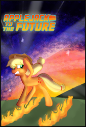 Size: 830x1220 | Tagged: safe, artist:bubble-toes14, applejack, g4, back to the future, female, ms paint, pun, solo, story in the comments