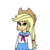 Size: 1900x1900 | Tagged: safe, artist:ultra-shounen-kai-z, applejack, equestria girls, g4, female, sailor uniform, solo