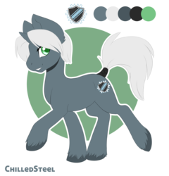 Size: 950x988 | Tagged: safe, artist:silkensaddle, oc, oc only, oc:chilled steel, commission, solo