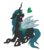 Size: 1024x1174 | Tagged: safe, artist:dietzombiebait, queen chrysalis, changeling, changeling queen, g4, crying, female, solo, watermark