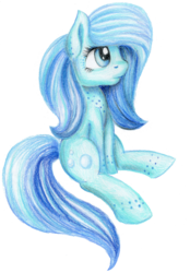 Size: 1024x1474 | Tagged: safe, artist:sparklyon3, oc, oc only, earth pony, pony, rcf community, female, mare, simple background, sitting, solo, traditional art, transparent background