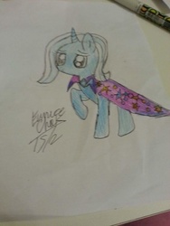 Size: 720x960 | Tagged: artist needed, safe, trixie, pony, unicorn, g4, drawing, female, mare, solo, traditional art