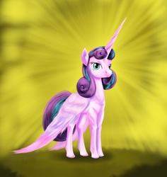 Size: 2240x2368 | Tagged: safe, artist:kwendynew, princess flurry heart, pony, g4, season 6, female, high res, older, solo