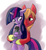 Size: 1205x1305 | Tagged: safe, artist:sharpy, big macintosh, smarty pants, twilight sparkle, earth pony, pony, g4, female, glasses, male, mama twilight, pregnant, ship:twimac, shipping, stallion, straight