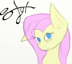 Size: 717x632 | Tagged: safe, artist:godlilly, artist:vehxdragon, fluttershy, g4, female, looking at you, solo