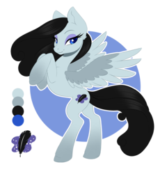 Size: 950x1032 | Tagged: safe, artist:silkensaddle, oc, oc only, pegasus, pony, commission, female, lidded eyes, looking at you, mare, smiling, smiling at you, solo