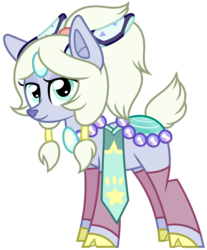 Size: 2454x2969 | Tagged: safe, artist:halabaluu, oc, oc only, unnamed oc, deer, gem (race), adoptable, amethyst, auction, doe, fawnpond, female, fusion, gem, gem deer, gem fusion, high res, opal (steven universe), pearl, pondpony, quartz, solo, steven universe