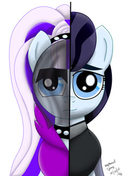 Size: 700x1000 | Tagged: safe, artist:mlpchannelglory999, coloratura, g4, countess coloratura, female, rara, solo, soul on display, two sides