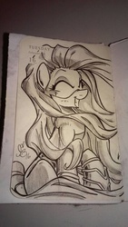 Size: 648x1152 | Tagged: safe, artist:ponygoddess, earth pony, pony, female, mare, marvel, medusa (marvel), monochrome, ponified, sketch, solo, traditional art