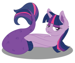 Size: 3000x2519 | Tagged: safe, artist:dr-whiskey, twilight sparkle, mermaid, merpony, g4, bedroom eyes, cannon, female, high res, looking at you, mermaidized, on back, simple background, solo, species swap, transparent background
