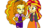 Size: 1920x1081 | Tagged: safe, artist:ktd1993, adagio dazzle, sunset shimmer, equestria girls, g4, .psd available, female, lesbian, ship:sunsagio, shipping, simple background, transparent background