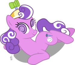 Size: 3000x2616 | Tagged: safe, artist:mlp-scribbles, screwball, g4, backwards cutie mark, draw me like one of your french girls, female, high res, lying down, request, simple background, solo, transparent background, vector