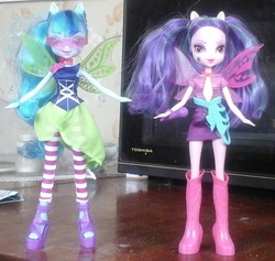 Size: 938x891 | Tagged: safe, aria blaze, sonata dusk, equestria girls, g4, alternate clothes, doll, irl, photo, toy