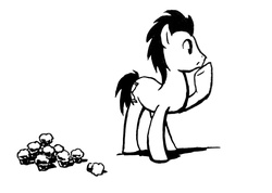 Size: 2386x1701 | Tagged: safe, artist:hunternif, doctor whooves, time turner, earth pony, pony, g4, male, monochrome, solo, stallion