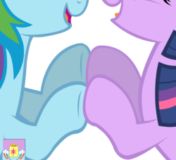 Size: 6000x5448 | Tagged: safe, artist:yourfavoritesenpai, rainbow dash, twilight sparkle, g4, absurd resolution, female, holding hooves, hooves, lesbian, more than words, ship:twidash, shipping, simple background, transparent background, vector
