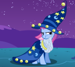 Size: 700x625 | Tagged: safe, artist:blueshift, star swirl, star swirl the bearded, earth pony, pony, g4, clothes, cosplay, costume, female, mare, namesake, pun, solo, star swirl the bearded costume, visual pun