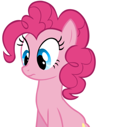 Size: 4399x4539 | Tagged: safe, artist:likonan, pinkie pie, g4, absurd resolution, female, simple background, solo, surprised, transparent background, vector