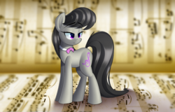 Size: 2580x1650 | Tagged: safe, artist:january3rd, octavia melody, g4, female, music notes, solo