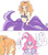 Size: 700x800 | Tagged: safe, artist:misochikin, adagio dazzle, pinkie pie, cecaelia, monster girl, octopus, siren, equestria girls, g4, adaginkie, belly button, breasts, cleavage, comic, fantasizing, female, imagination, implied shipping, japanese, lesbian, midriff, not salmon, scylla, ship:dazzlepie, shipping, species swap, tentacles, translated in the comments, translation request, wat