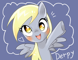 Size: 1200x921 | Tagged: safe, artist:saiduki, derpy hooves, pegasus, pony, g4, female, looking at you, mare, pixiv, solo