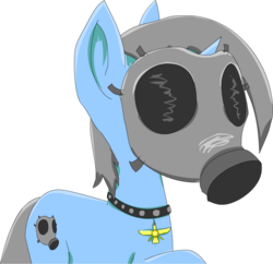 Size: 1036x1003 | Tagged: safe, artist:snecy, oc, oc only, oc:lolvat, gas mask, looking at you, solo