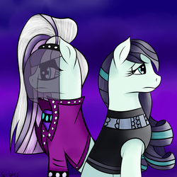 Size: 3000x3000 | Tagged: safe, artist:scribbles151, coloratura, earth pony, pony, g4, countess coloratura, duality, high res, looking up, rara