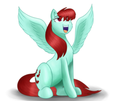 Size: 1280x1024 | Tagged: safe, artist:mlp-firefox5013, oc, oc only, oc:heartsong, simple background, solo, spread wings, transparent background