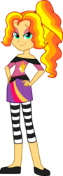 Size: 1099x3059 | Tagged: safe, artist:namyg, oc, oc only, oc:sunshine glow, equestria girls, g4, magical lesbian spawn, offspring, parent:adagio dazzle, parent:sunset shimmer, parents:sunsagio, simple background, solo, transparent background, vector
