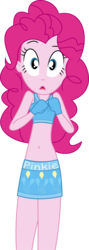 Size: 5000x14064 | Tagged: safe, artist:jdbener, pinkie pie, equestria girls, g4, .svg available, absurd resolution, belly button, boxing, boxing bra, boxing gloves, boxing skirt, clothes, exeron fighters, female, looking at you, martial arts kids, martial arts kids outfit, martial arts kids outfits, midriff, outfit, simple background, skirt, solo, sports bra, transparent background, vector