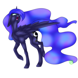 Size: 1024x1024 | Tagged: safe, artist:immagoddampony, princess luna, g4, emaciated, female, looking up, simple background, skinny, solo, thin, transparent background