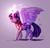 Size: 1424x1360 | Tagged: safe, artist:lunerre, twilight sparkle, alicorn, pony, g4, female, magic, mare, solo, spread wings, twilight sparkle (alicorn)