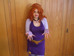 Size: 3488x2616 | Tagged: safe, artist:blazingdazzlingdusk, adagio dazzle, human, equestria girls, g4, my little pony equestria girls: rainbow rocks, clothes, cosplay, costume, female, high res, irl, irl human, photo, solo